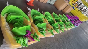 QIQU Vente en gros – Bateaux <span class=keywords><strong>à</strong></span> pagaies en plastique pour jeux aquatiques, en matière vierge, disponibles en 4 tailles - Product Image 3