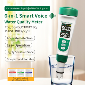 Digitales Tragbares 5-in-1 TDS/EC/pH/Salzgehalt/Temperaturmessgerät für Wasser OEM CE ISO Zertifiziert 1 Jahr Garantie - Product Image 1