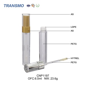 Tube vide en plastique de 6 ml pour huile à lèvres liquide, personnalisable avec logo privé, pour cosmétiques et fards à joues - Vente en gros - Product Image 3