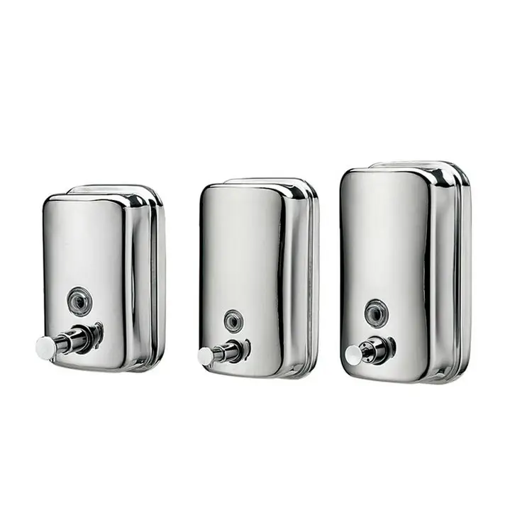 Fashion Design Bathroom Accessories 500ml/800ml/1000ml Stainless Steel Soap Dispenser For Hotel