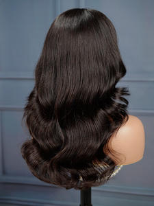 วิกผมหน้าม้าของมนุษย์แบบโปร่งไม่มีกาว5x5วิกผมลูกไม้แบบยังไม่ผ่านกระบวนการผมชาวเวียดนามวิกผมลูกไม้แบบเต็มรูปแบบไร้กาวพร้อมสวมใส่ - Product Image 5