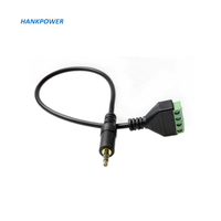 Connecteurs de câble OEM Factory 3,5 mm 4 pôles stéréo TRRS mâle vers AV 4 broches bornier à vis vert Balun