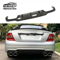 Nouveau diffuseur arrière en fibre de carbone style AMG pour Mercedes Classe C W204, avec vis de fixation, pour modèles 2011-2014, compatible avec la Classe C63 W204