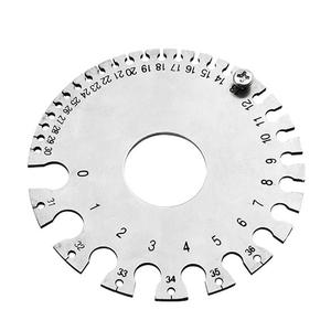Ferramenta medidora de espessura de fio, medidor de espessura de diâmetro de inspeção para soldagem, 0.007-0.3125 polegadas, 0-36 awg redondo - Product Image 2