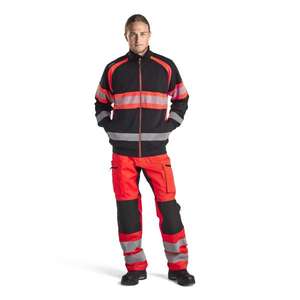 BLAKLADER - 355111589955XXL Pull haute visibilité Noir/Rouge-EAN 7330509838884 HI-VIS WORKWEAR - Product Image 3