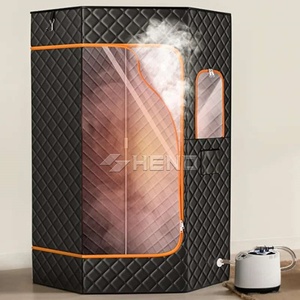 Sauna Portátil de Infrarrojos Lejanos para una Persona, Terapia de Luz Roja de 660nm, Tienda de Relajación con Ventanas Transom, 3L y 1100W - Product Image 1