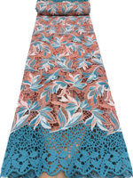 Dentelle en cordon brodé NI.AI, dentelle africaine soluble dans l'eau, tissu pour femmes, matériau pour mariage