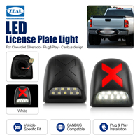 X-Style 2PCS Feux de plaque d'immatriculation LED fumés pour Chevrolet Silverado 2001-2014 Tahoe 2000-2006 Plug and Play Non Polarity