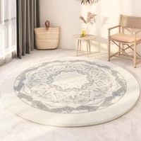 Tapis Rond Bohème Rétro Exotique pour Décoration Ambiance, Tapis de Sol pour Chambre, Coiffeuse, Salon, Vestiaire, Usage Domestique