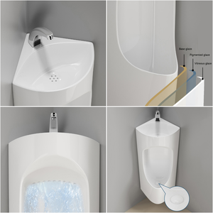 Nhà Máy Giá Gốm Tường Treo Nhà Vệ Sinh Bồn Tiểu Phòng Tắm Nước Savin Bồn Tiểu Bát Cảm Biến Gốm Treo Tường Bồn Tiểu Với Lưu Vực - Product Image 3