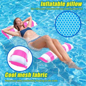 Hồ Bơi Bơm Hơi Float Nước Võng Lounger Cho Người Lớn Xách Tay Bơi Bè Với Dưới Lưới Đệm Không Khí Nước Ghế Sofa - Product Image 5