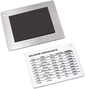 Chuyên nghiệp đo lường chuyển đổi biểu đồ tủ lạnh nam châm trong 18/8 thép không gỉ nhà bếp chuyển đổi biểu đồ - Product Image 2