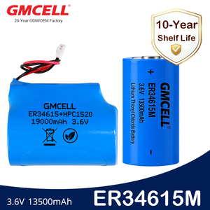 Batería Personalizada ER34615M, Baterías ER34615+HPC1520, Solución de Salida de Corriente de Pulso de Alta Potencia para GSM/GPRS, NB-IoT, RTU, DTU - Product Image 1