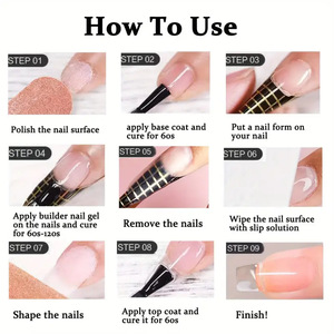Gel pour ongles en acrylique transparent blanc rose nude populaire 30g Poly Gel Extension d'ongles Gel souple pour <span class=keywords><strong>manucure</strong></span> - Product Image 5