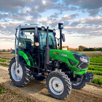 Tracteur à roues compact Massey 4x4 70hp équipement agricole agricole 40-180hp puissance nominale 2WD roues 4WD noyau de moteur fabriqué en Chine