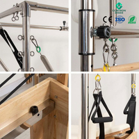 Machine de Pilates avec table trapèze Cadillac, équipement de Pilates pour entraînement à domicile et en studio, incluant boîte d'assise et jumpboard
