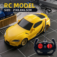 Voiture de course télécommandée Supra RC à l'échelle 1:18, 27 MHz, 4 canaux, avec caméra intégrée, portée de 20 m et phares avant – Vente en gros