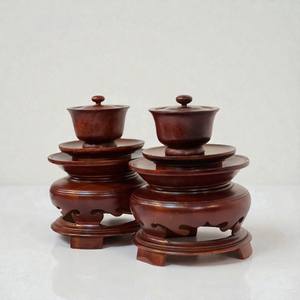 Tasses à eau en bois naturelles, écologiques, faites à la main, personnalisées, avec couvercle, conformes aux normes internationales, vente en gros - Product Image 1