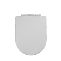Siège de bidet de toilette de salle de bain à fermeture lente antibactérien de couleur unie européenne chaude