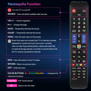 <span class=keywords><strong>Telecomando</strong></span> Originale AA59-00581A per <span class=keywords><strong>TV</strong></span> <span class=keywords><strong>Samsung</strong></span> Smart Hub 3D LED <span class=keywords><strong>LCD</strong></span> - Product Image 6