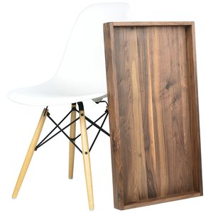 Wholesale Price Custom Rustic Extra <b>Large</b> Size <b>Trays</b> High Quality Hotel Rectangle Walnut Dry Wood Food Service <b>Tray</b> Dinner Plate - Product Image 3