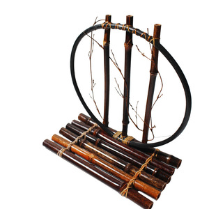 Bamboo Flower Stand Circular Display <b>Home</b> Decor Zen Art Teahouse Gift Valentine'S Day Standing Type - Product Image 2