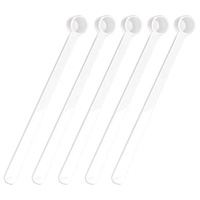 Cuillères micro-pourpres miniatures blanches de 0,25 ml, cuillères doseuses en plastique pour cosmétiques, médicaments, épices et assaisonnements