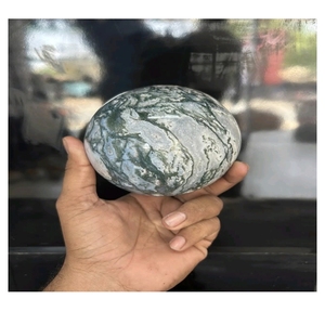 Sphère de guérison en agate mousse de qualité supérieure, sculptée, décoration d'intérieur, cadeau pour la fête des mères - Product Image 4