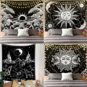 ชุดภาพ<span class=keywords><strong>วาด</strong></span>ลายเส้นสีดำขาวไม่เหมือนใครชุดผ้าปูโต๊ะผ้าขนแปรงสั้นโปสเตอร์ผ้ากำมะหยี่ผ้าห่มผ้ากำมะหยี่ - Product Image 3