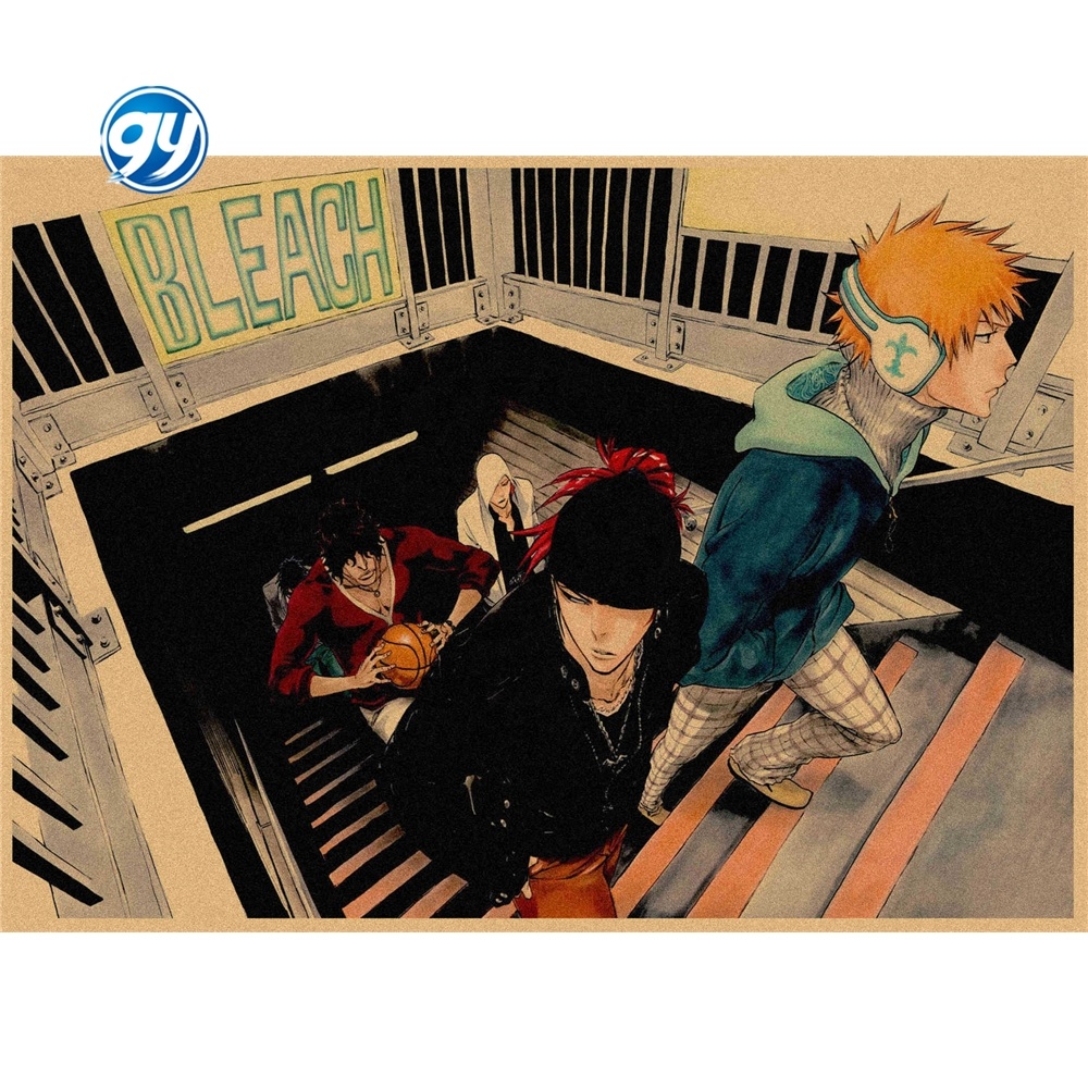 Ganyuan アニメポスター 日本の死神 BLEACH ヴィンテージ 壁画 372