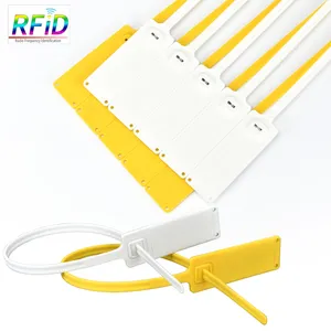 HF UHF Chip RFID Plastic Seal Safety Electronic Tamper Seals Numbered Zip Ties Pull Tight Self Locking Security Seals Tags