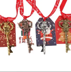 Santa's Key For House With No Chimney Ornament, Christmas Ornament,  Skeleton Key Santa Key, Santa Claus Decoration