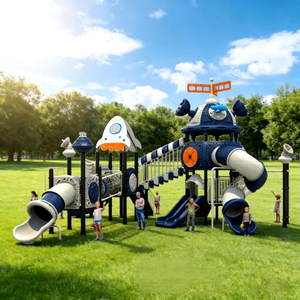 Aire de jeux extérieure commerciale pour l'<span class=keywords><strong>immobilier</strong></span>, équipement de jeu pour enfants personnalisé pour la communauté, usine chinoise - Product Image 1