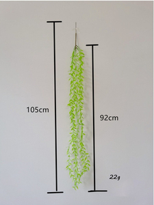 Plantas Colgantes Artificiales Hechas a Mano, Sauce Llorón de Plástico, Decoración Navideña para Pared, Hogar y Jardín - Product Image 2