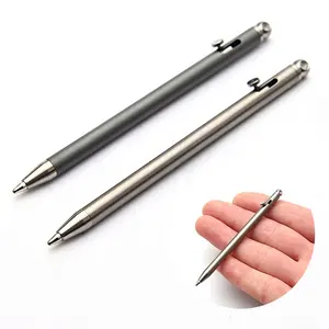 EDC Outdoor Kleine Mini Pocket Bolt Action Geschenk Titan Pen - Product Image 2