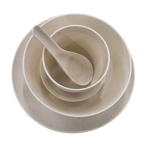 Assiettes à dîner en plastique réutilisables incassables motif paille de blé <span class=keywords><strong>vaisselle</strong></span> pour enfants pour le <span class=keywords><strong>camping</strong></span> pour les aventures en plein air - Product Image 5