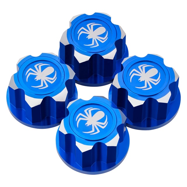 High Quality 4PCS Aluminum 17mm Hex Wheel Nut Center Cap for 1/10 Scale Arrma Losi HSP Redcat 1/8 RC Car Monster Truck