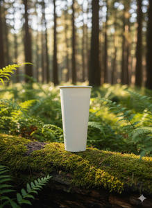 ถ้วยกระดาษผนังเดียวคุณภาพสูง | ถ้วยเครื่องดื่มแบบย่อยสลายได้ทางชีวภาพสำหรับกาแฟชาน้ำผลไม้ - Product Image 3