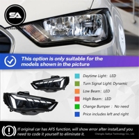 Phares de voiture pour Audi A3 2013-2016, phares LED avec lentille de projecteur, DRL, accessoires automobiles