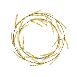 Hot Sales Metal Wire Wreath Frame For Front Door Wreath Christmas Decorations Wreath Making Supplies