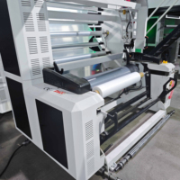 Machine de soufflage de film entièrement automatique ABC 1000 mm, extrudeuse plastique 3 couches, double enrouleur automatique
