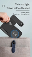 Chargeur sans fil rapide 15W 3 en 1 Station de charge avec support 4 en 1 Chargeur sans fil pour téléphone, écouteurs, montre pour iPhone Samsung