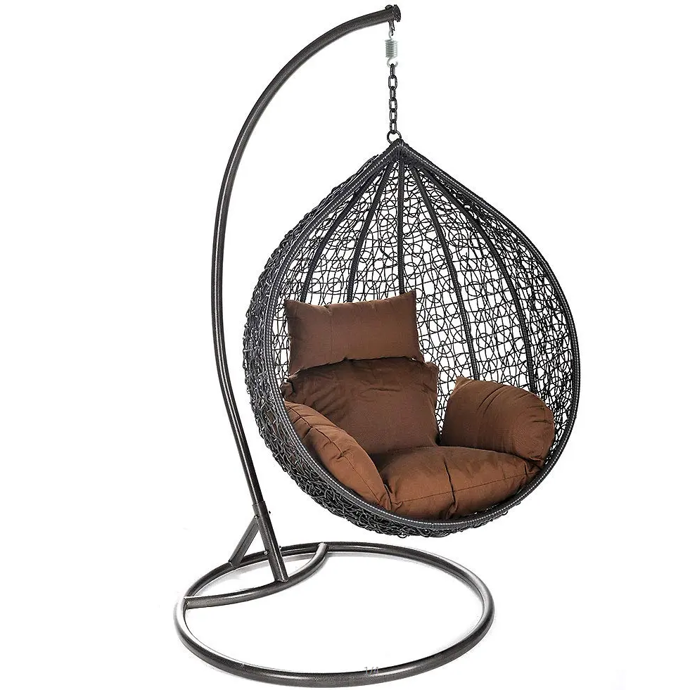 베란다 레저 안뜰 고리 버들 세공 가구 등나무 의자 스윙 야외 정원 계란 교수형 의자