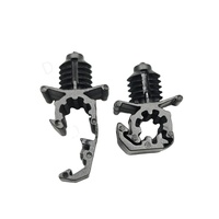 E RONG Garantía de Calidad QJ-KK27 Clip de Tubo Único de 7mm, Clips Universales de Plástico para Fijación de Arnés de Cables de Motor de Coche