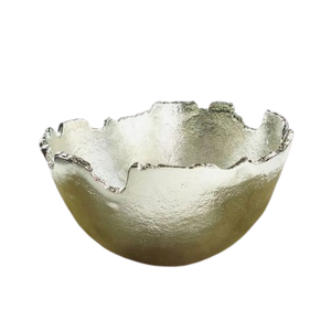 Design festonné décoratif fruits chocolat bonbons bol plaqué or double ton vente en gros à bas prix luxe dessus de table cadeau bols - Product Image 2