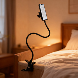 Evrensel uzun kol tembel cep telefonu Gooseneck standı tutucu esnek yatak masası masa klip braketi taşınabilir telefon tutucu - Product Image 1