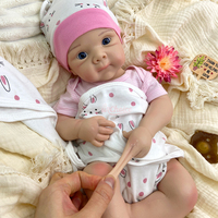 Poupée réaliste Betty Girls Premium de 20 pouces en silicone pur avec visage réaliste, sucette et membres mobiles, pour exposition familiale et Noël