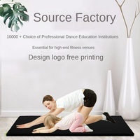 Tapis de yoga en coton perlé PU, tapis d'entraînement de danse, tapis de gymnastique pour enfants, épaisseur 3 mm, épaissi, pour le fitness, fourni par l'usine