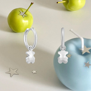 Pendientes de Joyería Fina Touses con Esmalte Vibrante y Gema en Forma de Corazón, Adorno de Perla de Agua Dulce, Oro Tricolor, Regalo Romántico para Ella - Product Image 5