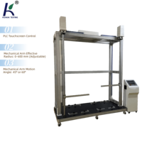 Machine d'essai de fatigue d'ouverture et de fermeture des portes de placard à double battant, équipement d'essai d'ouverture et de fermeture des portes gauche-droite